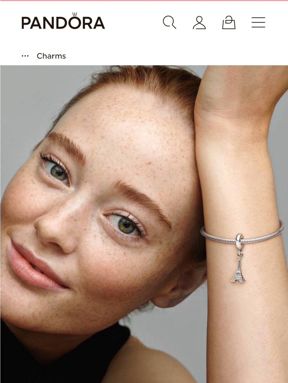 Pandora Silver Eiffel Towere Charm - Picture 2 of 4